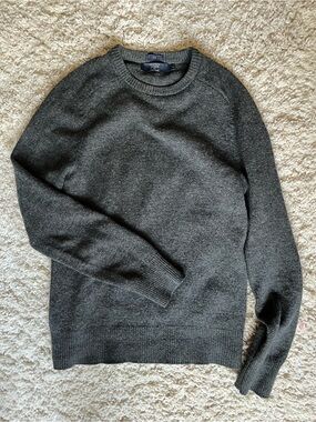J. Crew Charcoal Gray Crewneck Sweater